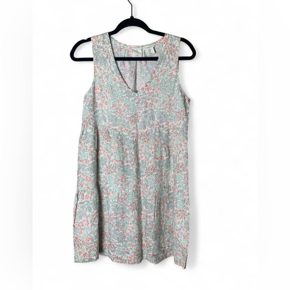Joie 100% Linen Floral Tiered Mini Dress - EUC - Size XS
